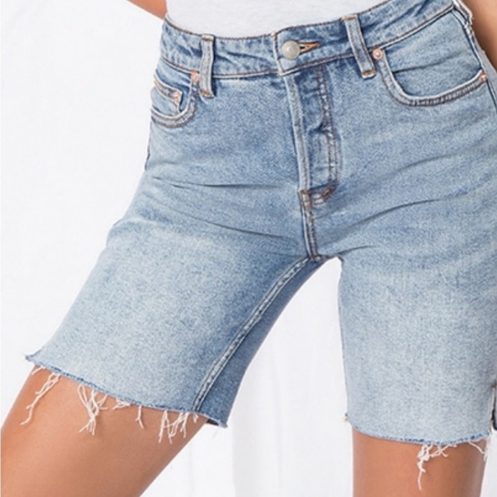 We The Free Light Blue Denim Jean Shorts